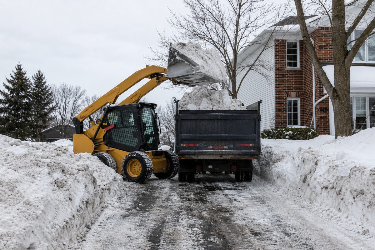 Snow Hauling in Kitchener